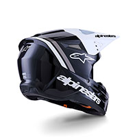 Alpinestars Sm3 Radium Helmet Black White Grey - 2