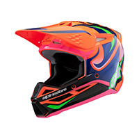 Alpinestars S-m3 Youth Deegan Helmet Orange Pink Kid
