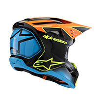 Alpinestars S-m3 Youth Fray Helmet Orange Yellow Kid