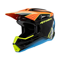 Alpinestars S-m3 Youth Fray Helmet Orange Yellow Kid