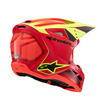 Alpinestars S-m3 Youth Fray Helmet Red Yellow Kid