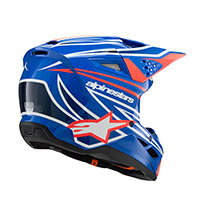 Alpinestars S-m3 Youth Wurx Helmet Blue Red Kid