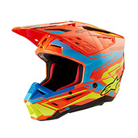 Casco Alpinestars Sm5 2206 Action 2 Arancio