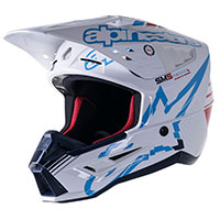 Alpinestars Sm5 Action Helmet White Blue