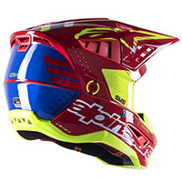Casco Alpinestars Sm5 Action Bright Rosso Giallo