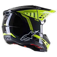 Casco Alpinestars SM5 Beam negro amarillo fluo