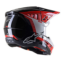 Alpinestars Sm5 Beam Helmet Black Grey Red