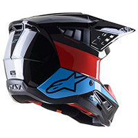 Alpinestars Sm5 Bond Helmet Black Red Cyan