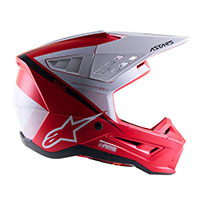 Casco Alpinestars Sm5 Rayon Bright Rosso