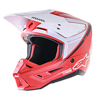 Casco Alpinestars Sm5 Rayon Bright Rosso