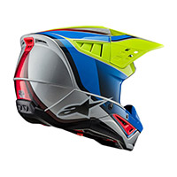 Casco Alpinestars Sm5 2206 Sail Giallo Blu - img 2