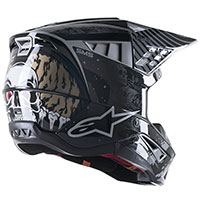 Alpinestars Sm5 Solar Flare Helmet Black Grey Gold - 2