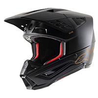 Alpinestars Sm5 Solid Helmet Black Brown Matt