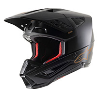 Casco Alpinestars Sm5 Solid Nero Marrone Opaco