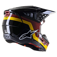 Casco Alpinestars Sm5 Venture Bordeaux Giallo