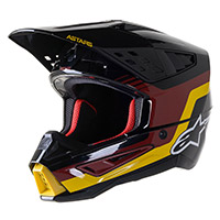 Casco Alpinestars Sm5 Venture Bordeaux Giallo