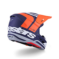 Alpinestars Sm7 2206 Core Helmet Orange White Matt - 4