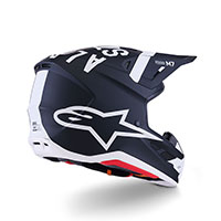 Alpinestars Sm7 2206 Dasher Helmet Black White Matt - 4
