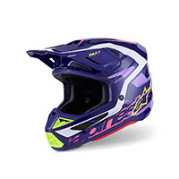 Alpinestars Sm7 2206 Deed Helmet Red Black White