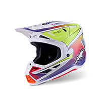 Alpinestars Sm7 Fuse Helmet Blue Purple Rose