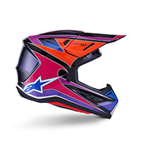 Alpinestars Sm7 Fuse Helmet Blue Purple Rose - 2