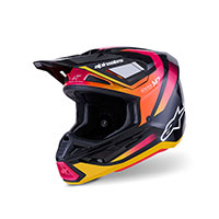 Alpinestars Sm7 Rise Helmet Black Silver Red
