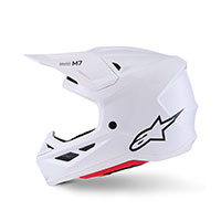 Alpinestars Sm7 2206 Solid Helmet White Glossy
