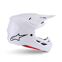 Alpinestars Sm7 2206 Solid Helmet White Glossy - 3