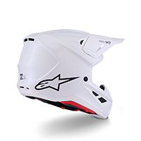 Alpinestars Sm7 2206 Solid Helmet White Glossy - 4
