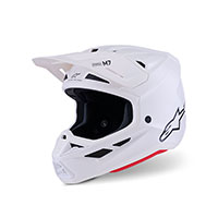 Alpinestars Sm7 2206 Solid Helmet White Glossy