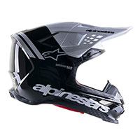 Casco Alpinestars S-M8 Radium 2 negro blanco - 2