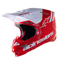 Casco Alpinestars S-m8 Radium 2 Bright Rosso