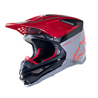 Casco Alpinestars Supertech M10 Acumen rojo fluo