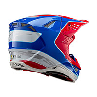 Casco Alpinestars Supertech M10 2206 Aeon Rosso Blu - img 2