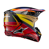 Casque Alpinestars Supertech M10 2206 Era Or Rouge