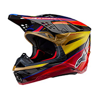 Casco Alpinestars Supertech M10 2206 Era Oro Rosso