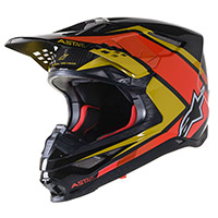 Casco Alpinestars Supertech M10 Meta 2 Arancio