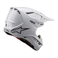 Casco Alpinestars Supertech M10 2206 Solid Bianco - img 2