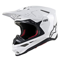 Off Road Helm Alpinestars S-M8 Weiß