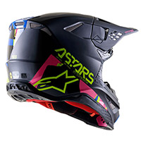 Casco Alpinestars Supertech M8 Echo Blu Giallo