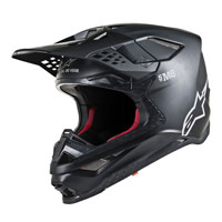 Casco Cross Alpinestars S-m8 Nero Opaco