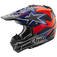 Arai Mx-v Evo Stars And Stripes Dark Helmet
