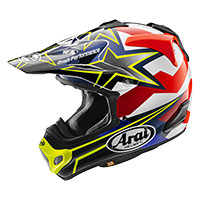 Arai MX-V Evo 星条旗ヘルメット イエローフルオ