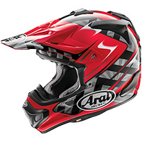 Casco Arai Mx V Scoop Rosso