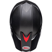 Bell Moto-10 球面ヘルメット ブラック レッド - 4