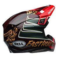 Bell Moto-10 Spherical Fasthouse Ditd 24 oro rojo - 5