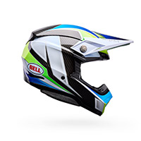 Casque Bell Moto-10 Spherical Grid blanc bleu - img 2