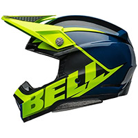 Casque Bell Moto-10 Spherical Sliced ​​Retina bleu - 2