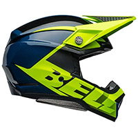 Bell Moto-10 Spherical Sliced ​​Retina Helm blau - 3