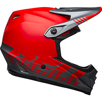 Bell Moto 9 Mips Youth Louver Helmet Red Grey - 4
